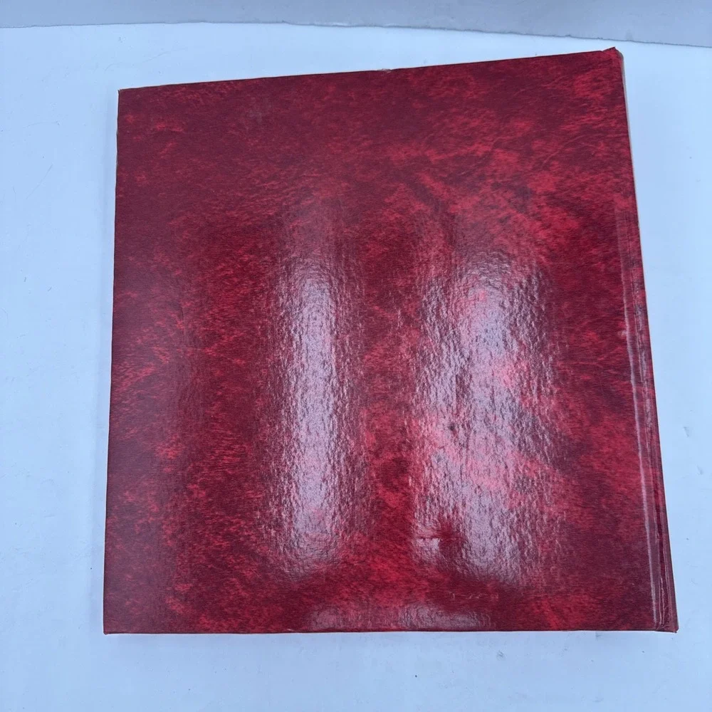 Vintage red faux